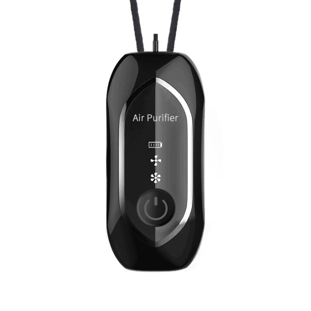 Air Purifier Portable Personal Necklace USB Rechargeable Air Cleaner Mini Ionic Purifier Wearable for Home Car